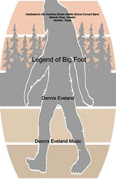 Legend of Bigfoot Concert Band sheet music cover